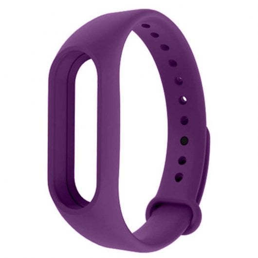Bracelet en silicone flexible violet OcioDual pour Xiaomi Mi Smart Band 3/4