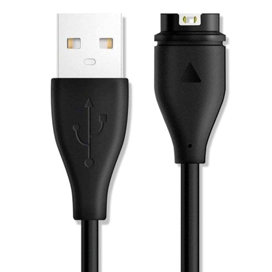 Câble de chargeur de données USB OcioDual pour montre intelligente Garmin noir
