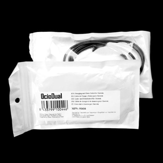 Câble de chargeur de données USB OcioDual pour montre intelligente Garmin noir