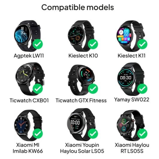 OcioDual Ladekabel für Xiaomi Smartwatch Watch 55 cm Schwarz