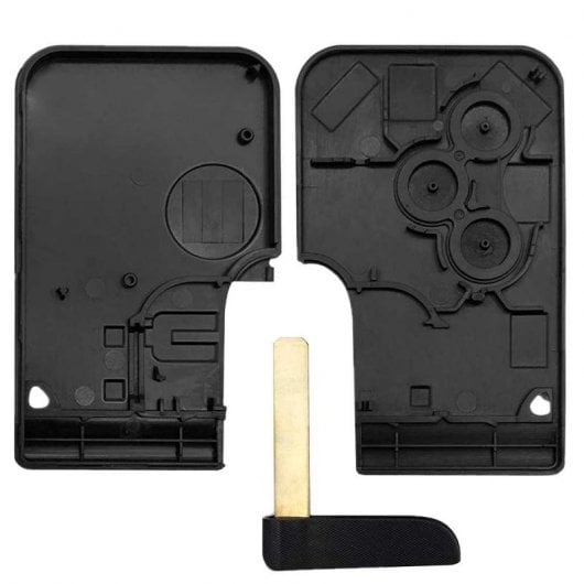 OcioDual Étui à clé plat avec 3 boutons pour Renault Clio 3 Megane 2 Grand Scenic