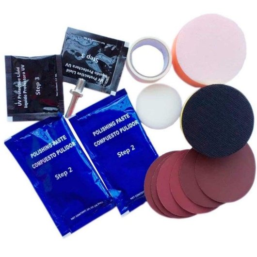 Kit de Polimento de Faróis OcioDual Profissional para Carro