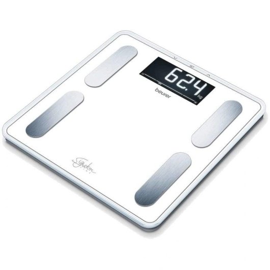 Balance Impédancemètre Beurer BF 400 Jusqu'à 200Kg IMC LCD Acier Mémoire