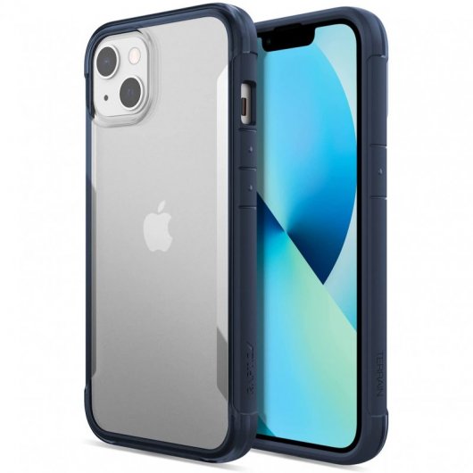 Raptic Terrain Funda Azul/Transparente para iPhone 13