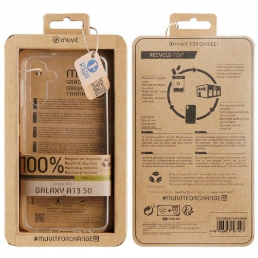 Muvit for Change Recycletek Transparent Case für Samsung Galaxy A13 5G