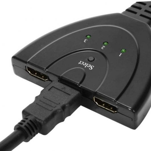 OcioDual Multiport Switch Thief Switch 3 Ports HDTV-Buchse auf HDTV-Stecker für PC-TV