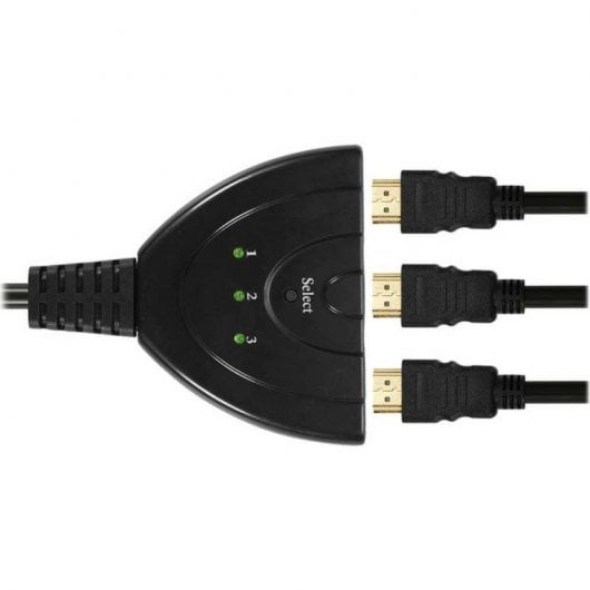 OcioDual Multiport Switch Thief Switch 3 Ports HDTV-Buchse auf HDTV-Stecker für PC-TV