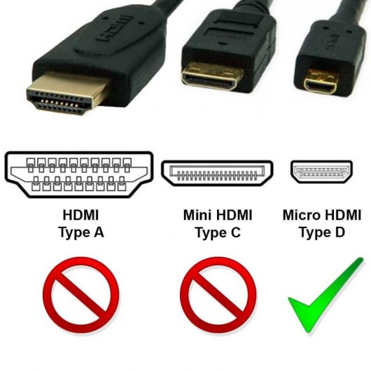 Collegamento Fotocamere Adattatore Micro HDMI Femmina A Mini HDMI Maschio - Cavo Convertitore 10cm Per Video HD Collegamento Hdmi Tv - Foto 2