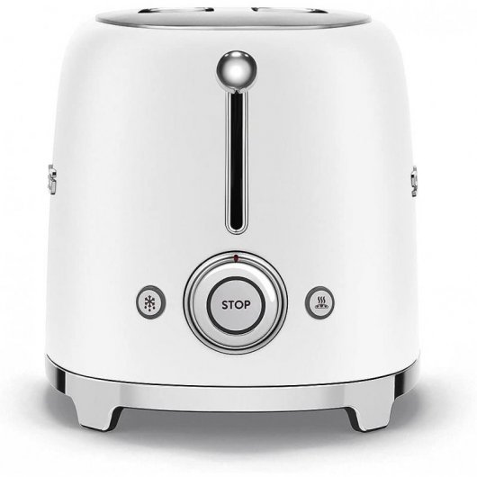 Smeg 2-Scheiben-Toaster im 50er-Jahre-Stil, 950 W, Weiß