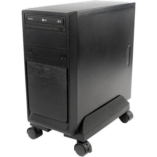 Supporto CPU Pc Donkey Sotto Tavolo con Ruote Max.25Kg ABS