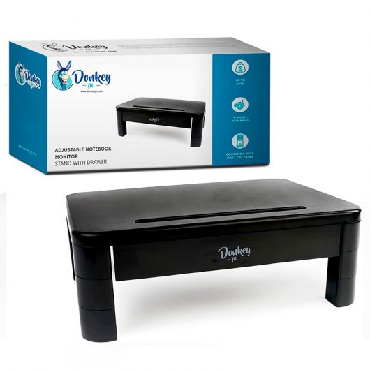 Donkey Pc Soporte para Monitor con Cajón y Altura Ajustable ...