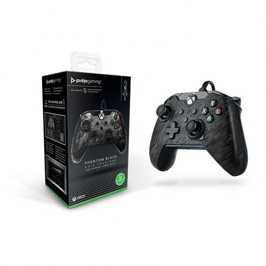 PDP Phantom Wired Mando con Cable Negro Camo para Xbox Series X/One/PC