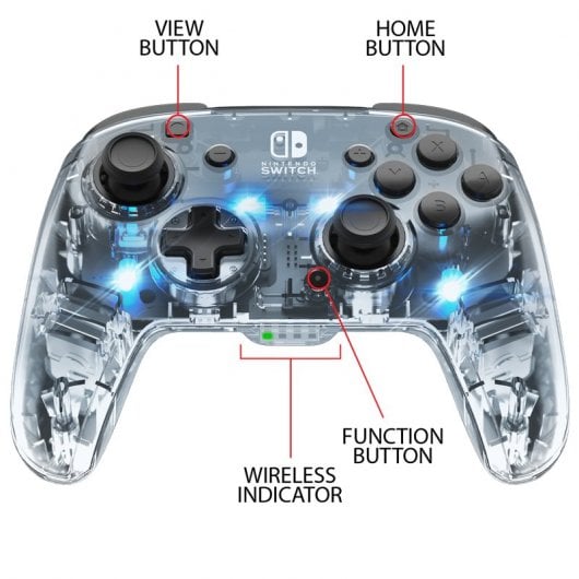 PDP Afterglow Wireless Deluxe Kabelloser Controller für Nintendo Switch