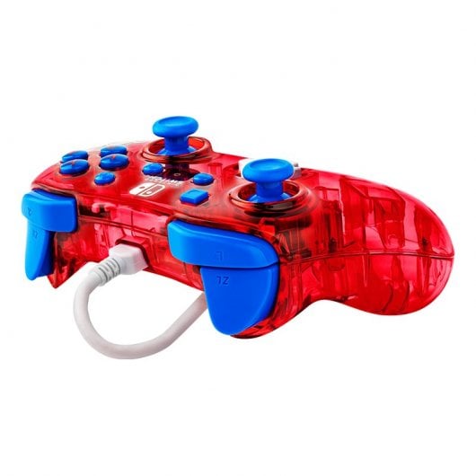 PDP Rock Candy: Mario Punch Rouge, Translucide USB Manette de jeu Analogique/Numérique Nintendo Switch