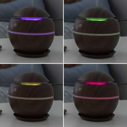 Northix Humidificador Mini 130ml Madera Oscura