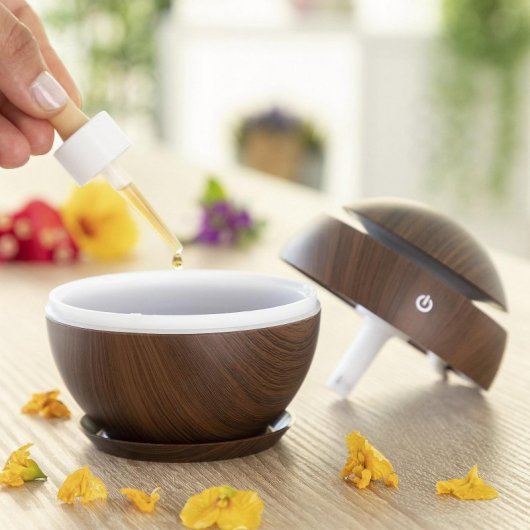 Northix Humidificador Mini 130ml Madera Oscura