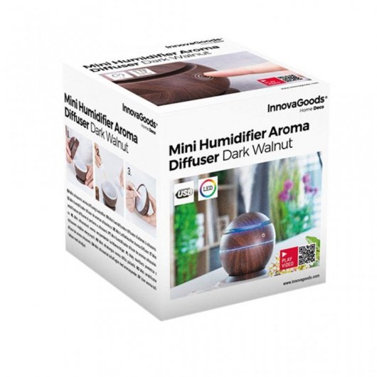 Northix Humidificador Mini 130ml Madera Oscura