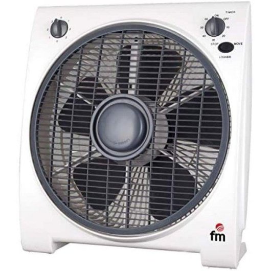 Bodenventilator FM Calefacción BF-4 45W 30cm 3 Geschwindigkeiten Timer Schutzgitter