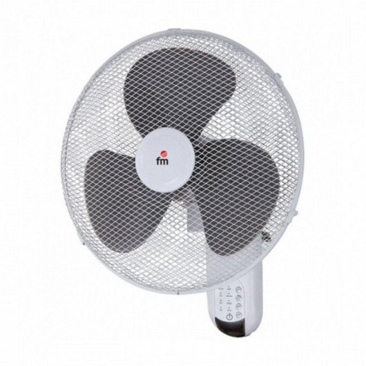 Fm Calefacción VM-140-M Ventoinha de Parede 50W Preta/Branca