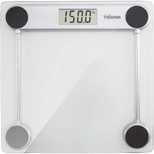 Bilancia da bagno Tristar WG-2421 vetro temperato 150 kg display LCD