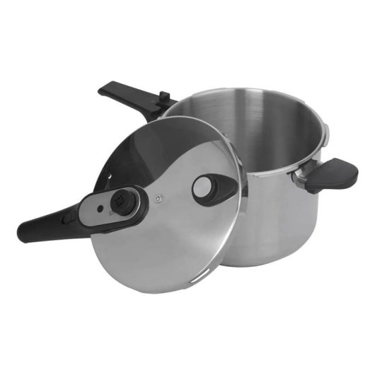 Olla a Presión Rápida Jata 24cm 6L Acero Inoxidable Inducción