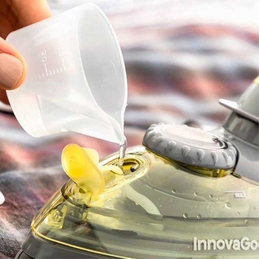 InnovaGoods Velyron Mini Plancha de Vapor 800W Amarillo/Gris