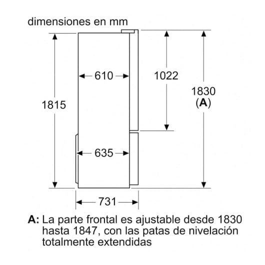 Bosch Serie 4 KFN96VPEA Frigorífico Americano E Inox