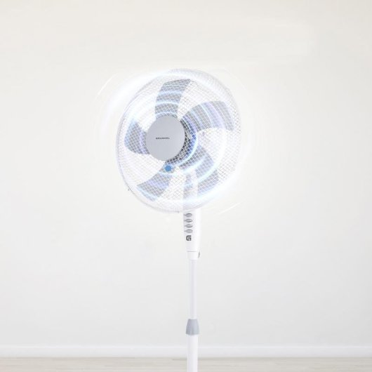 Ventoinha de Pé Grunkel FAN-165X 50W 40cm 3 Velocidades 5 Pás Altura Regulável Silenciosa