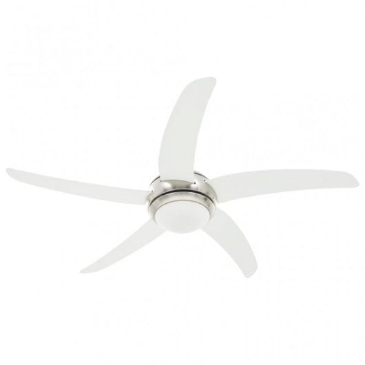 VidaXL Ventilador de Techo con Luz y Mando 75 W Blanco
