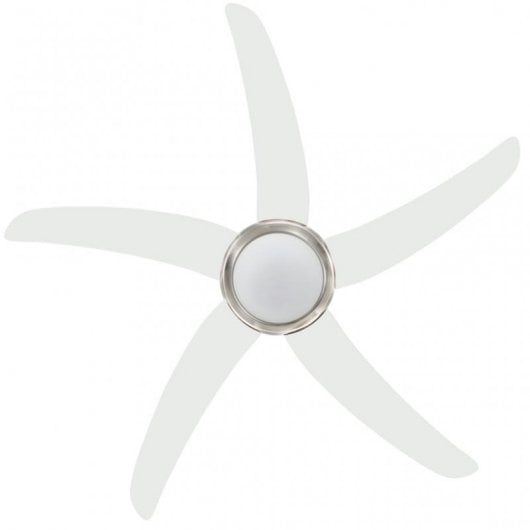 VidaXL Ventilador de Techo con Luz y Mando 75 W Blanco