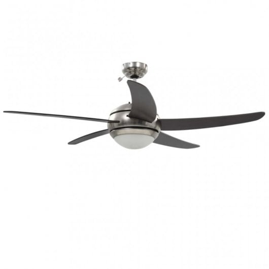VidaXL Ventoinha de Teto com Luz e Comando 115W Castanha