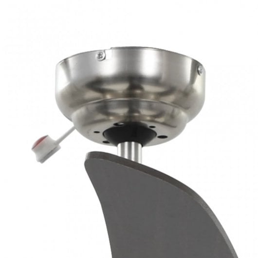 VidaXL Ventoinha de Teto com Luz e Comando 115W Castanha