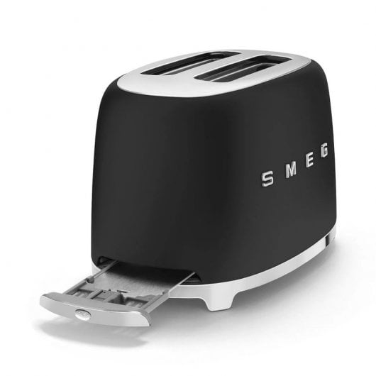 Smeg TSF01BLMEU Tostador 2 Ranuras 950W Negro Mate