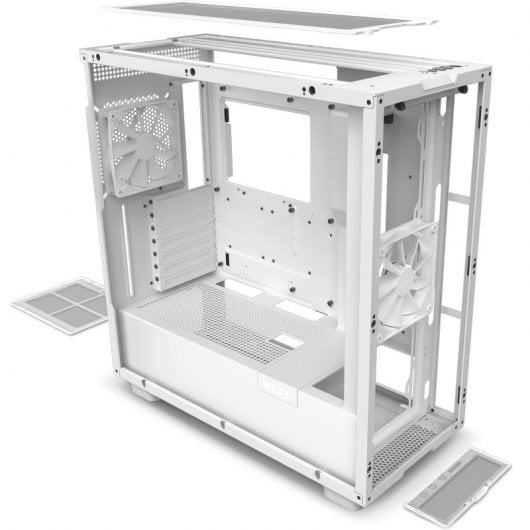 NZXT H7 Cristal Templado USB 3.2 Blanca