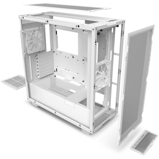 NZXT H7 Flow Cristal Templado USB 3.2 Blanca