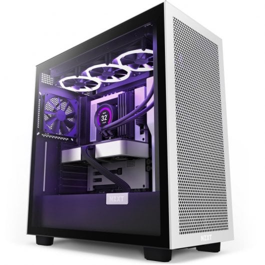 NZXT H7 Flow Verre Trempé USB 3.2 Blanc/Noir