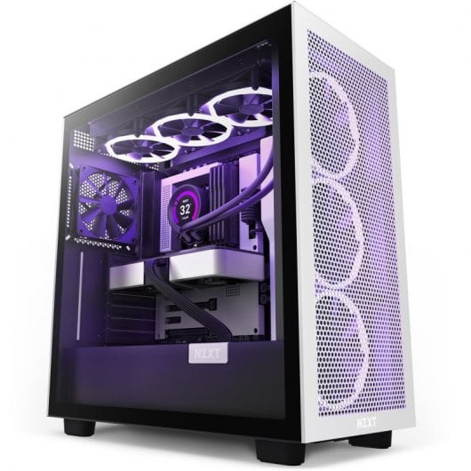 NZXT H7 Flow Verre Trempé USB 3.2 Blanc/Noir