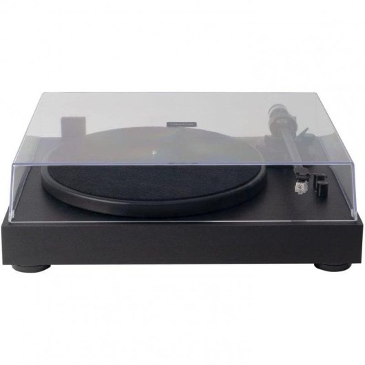 Giradischi Fonestar Hi-Fi Belt Drive Nero con Braccio Anti-Skating e Piatto Alluminio