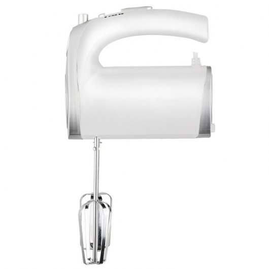 Batidora Amasadora HABITEX Blanca - 400W, 5 Velocidades + Turbo, Varillas Desmontables