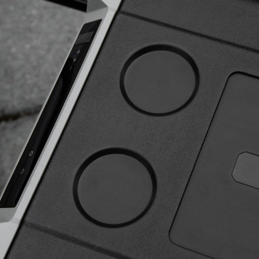 Outsunny Nevera Y Congelador Compresor 40l -20ºC Con Pantalla Led Táctil Y Ruedas