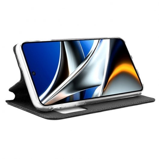 Coole schlichte schwarze Flip-Cover-Hülle für Xiaomi Poco X4 Pro 5G