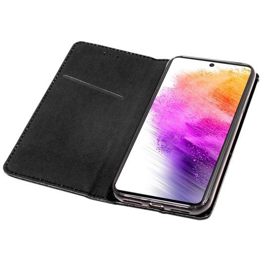 Cool Funda Flip Cover Liso Negro para Samsung Galaxy A73 5G A736