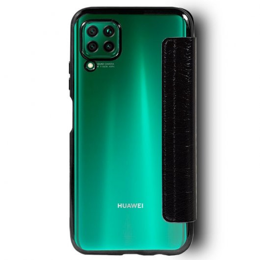 Funda Funda Flip Cover Leather Negro para Huawei P40 Lite