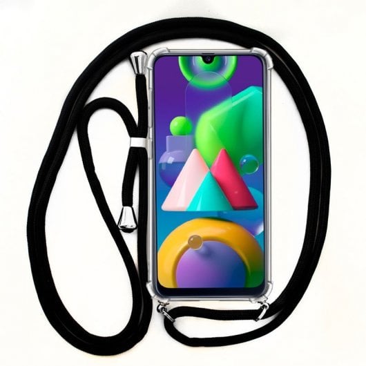 Cool Funda Cordón Negro para Samsung Galaxy M21 M215