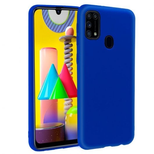 Cool Funda Silicona Azul para Samsung Galaxy M31 M315