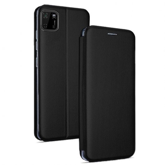Cool Funda Flip Cover Elegance Negra para Huawei Y5p