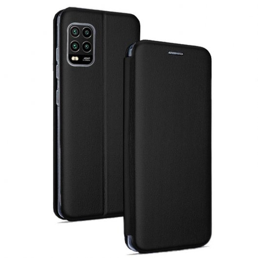 Cool Funda Flip Cover Elegance Negra para Xiaomi Mi 10 Lite