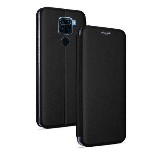Cool Funda Flip Cover Elegance Negra para Xiaomi Redmi Note 9