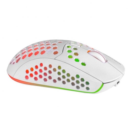 Mars Gaming MMW3 Ratón Gaming Inalámbrico RGB Flow 3200DPI Blanco