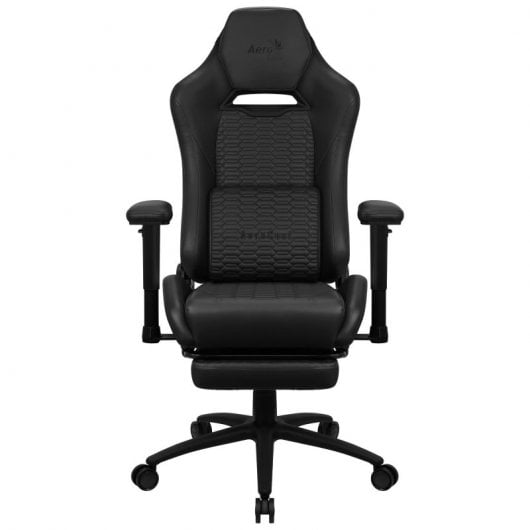 Sedia da gaming Aerocool Royal in similpelle con poggiapiedi nera